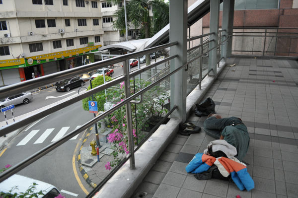 Бездомные в Куала-Лумпуре