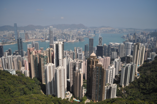 Вид на Гонконг с Victoria Peak
