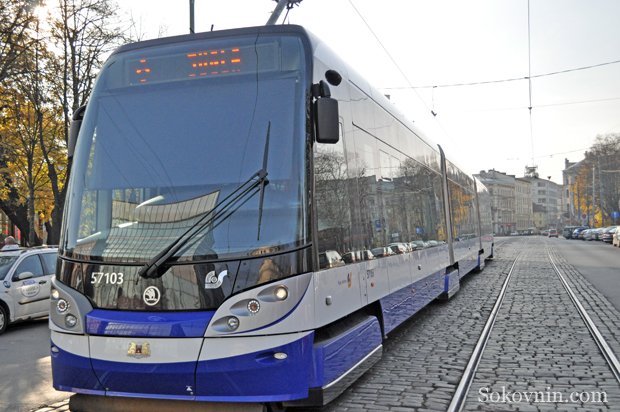 Трамвай в в Латвии