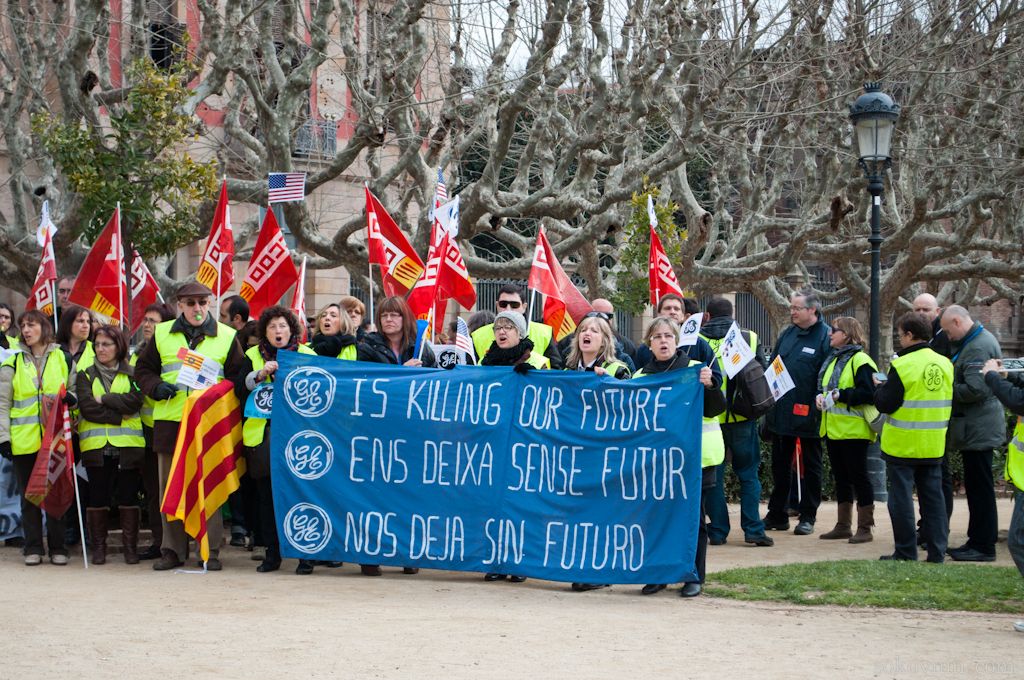 Забастовки в Барселоне