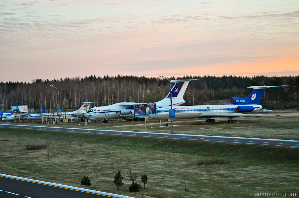 Музей самолётов в Минском аэропорту