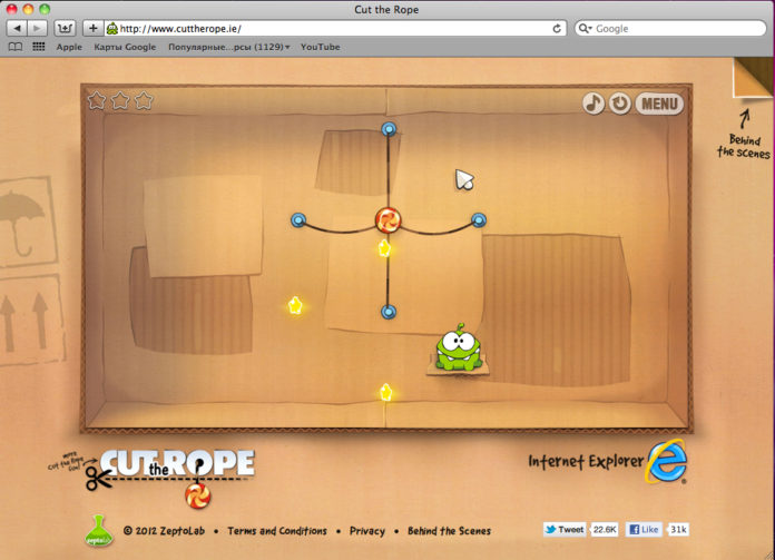 игра cut the rope on-line