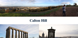Холм Calton Hill в центре Эдинбурга + видео