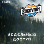 Доступ на неделю к сайту Sokovnin.com