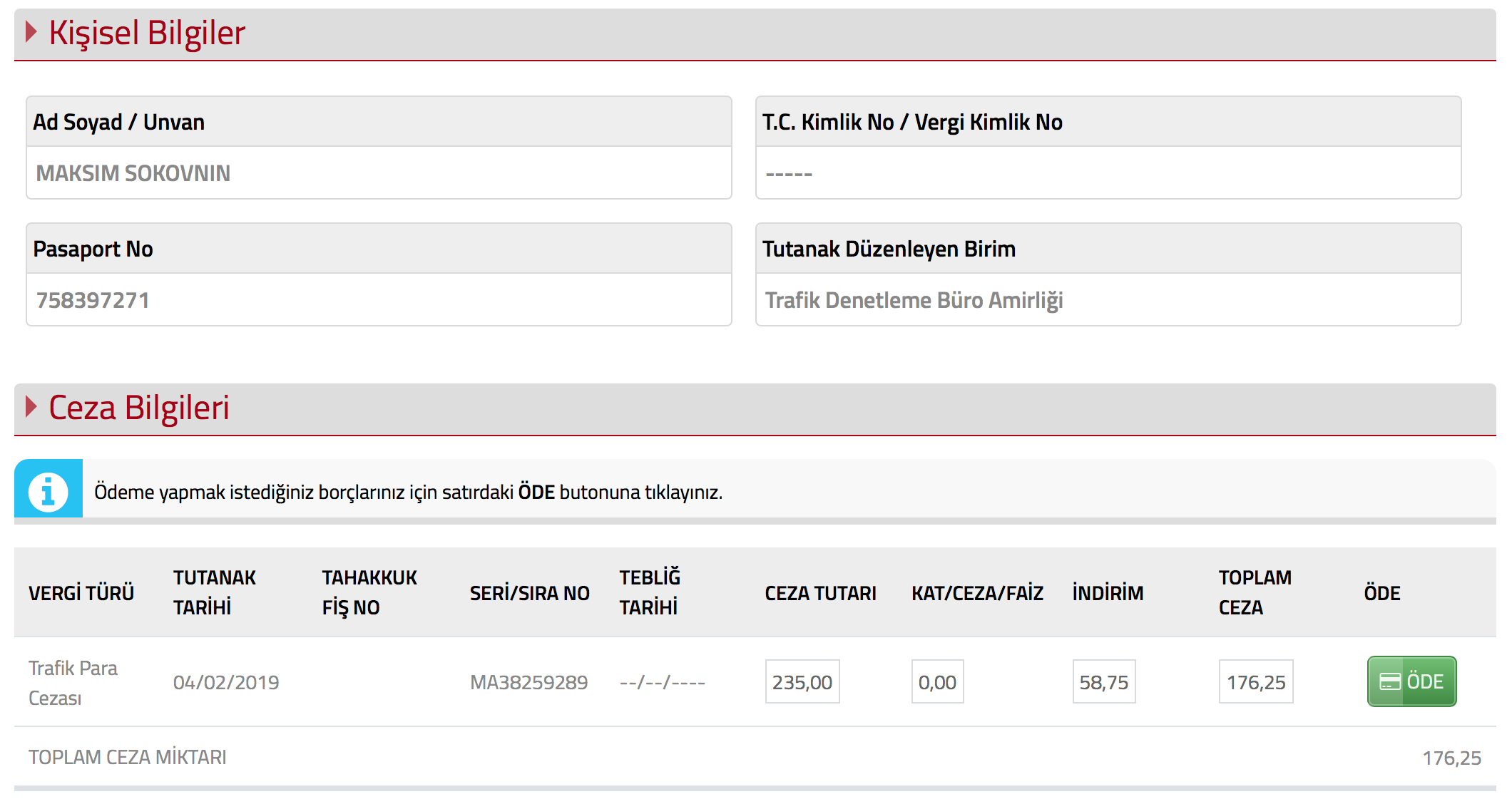 Карта Окен банка